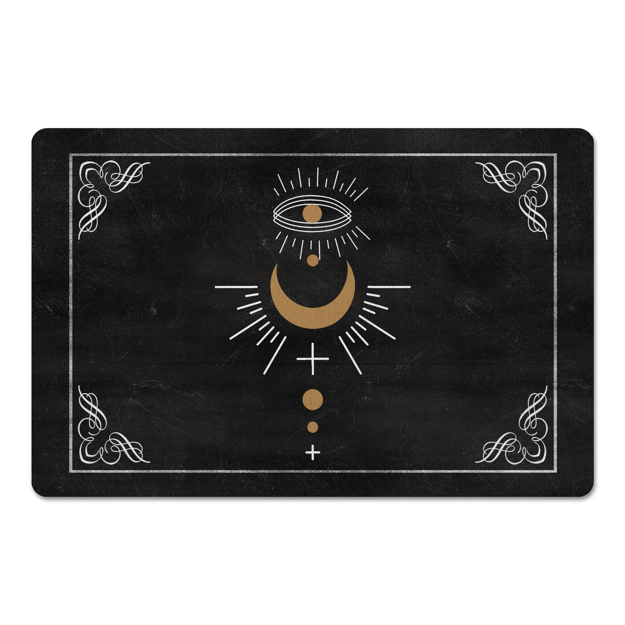 Eye Moon Boarder 1 27" x 18" Floor Mat